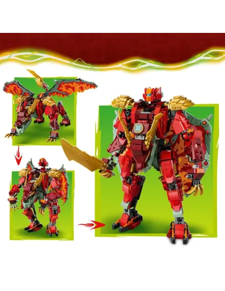 LEGO NINJAGO MECH DRAGO MUTAFORMA DI WYLDFYRE 2 IN 1 (71868)