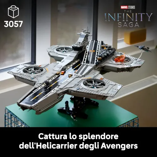 LEGO MARVEL ELIVELIVOLO S.H.I.E.L.D. 3057 PEZZI...