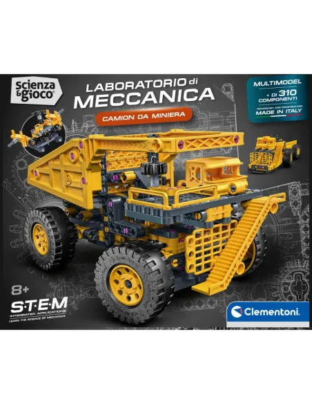 CLEMENTONI LABORATORIO DI MECCANICA CAMION DA MINIERA 2 IN 1 (19450)