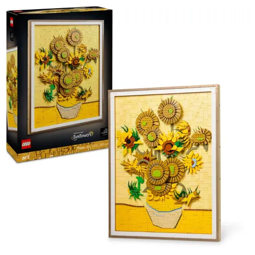 LEGO ART VINCENT VAN GOGH GIRASOLI QUADRO 3D...