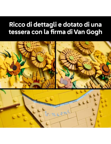 LEGO ART VINCENT VAN GOGH GIRASOLI QUADRO 3D (31215)