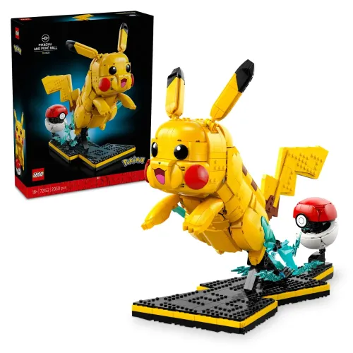 LEGO POKEMON PIKACHU E POKE BALL DA ESPOSIZIONE...
