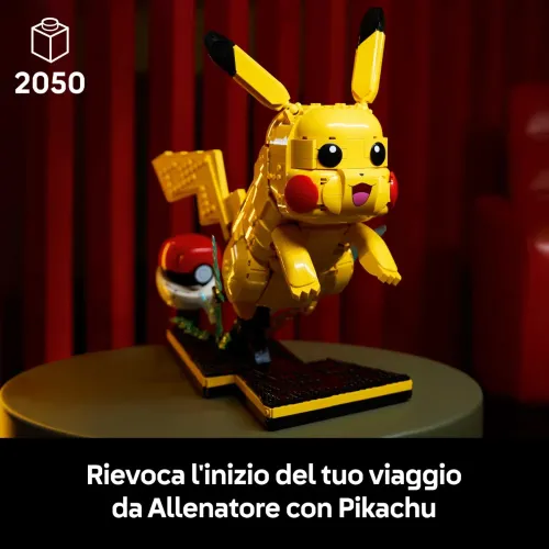LEGO POKEMON PIKACHU E POKE BALL DA ESPOSIZIONE...