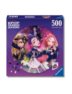 PUZZLE ROTONDO 500 PEZZI K-POP DEMON HUNTERS RAVENSBURGER...
