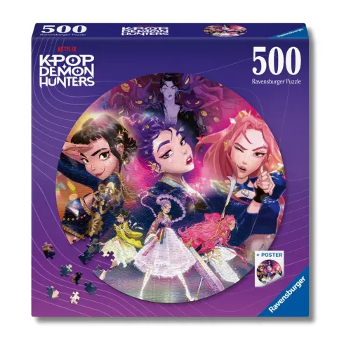 PUZZLE ROTONDO 500 PEZZI K-POP DEMON HUNTERS...
