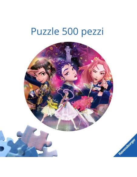 PUZZLE ROTONDO 500 PEZZI K-POP DEMON HUNTERS RAVENSBURGER (12002052)