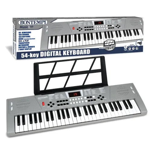 BONTEMPI TASTIERA DIGITALE 54 TASTI 100 SUONI E...