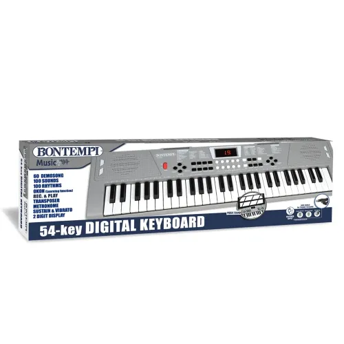 BONTEMPI TASTIERA DIGITALE 54 TASTI 100 SUONI E...