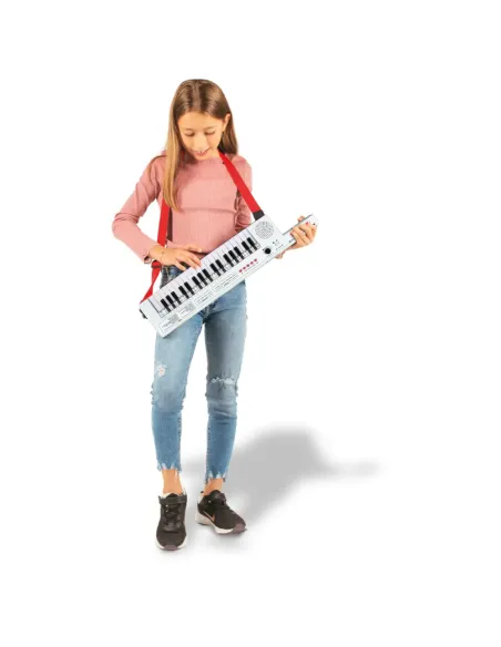 BONTEMPI KEYTAR ELETTRONICA BIANCA 37 TASTI CON TRACOLLA (243721)