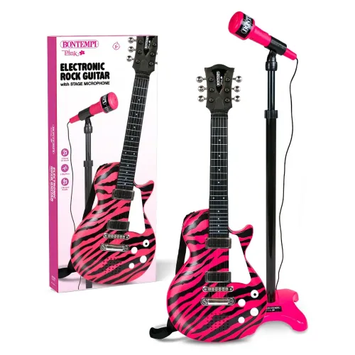 BONTEMPI CHITARRA ROCK CON MICROFONO DA PALCO...
