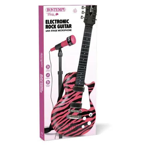 BONTEMPI CHITARRA ROCK CON MICROFONO DA PALCO...