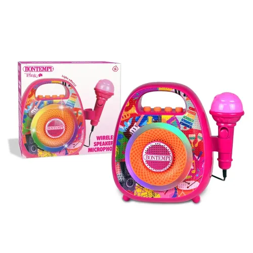 BONTEMPI CASSA WIRELESS CON MICROFONO E LUCI...