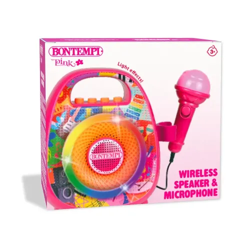 BONTEMPI CASSA WIRELESS CON MICROFONO E LUCI...