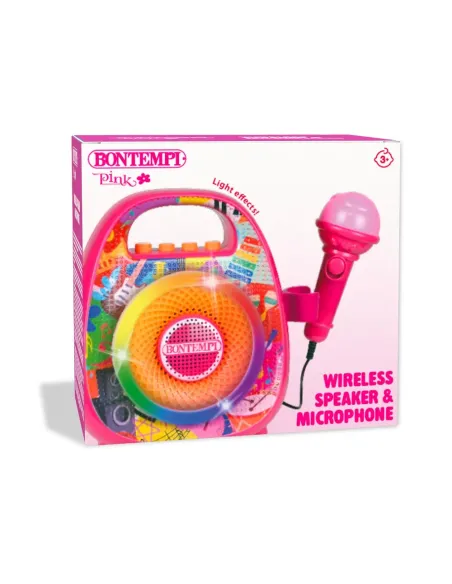 BONTEMPI CASSA WIRELESS CON MICROFONO E LUCI (425072)