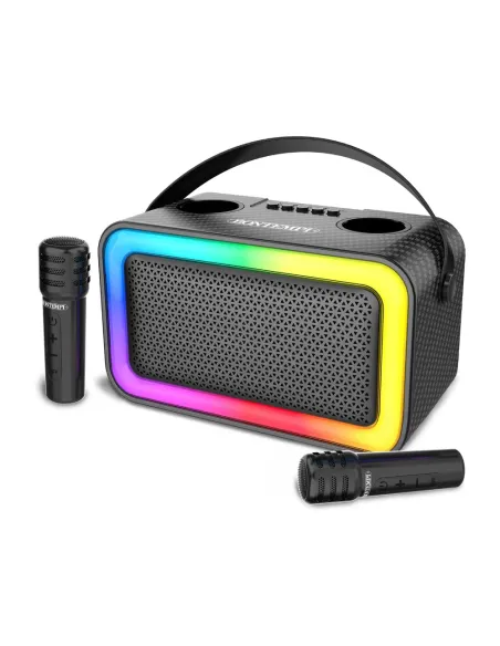 BONTEMPI CASSA WIRELESS CON 2 MICROFONI SENZA FILO E LUCI RGB (491045)