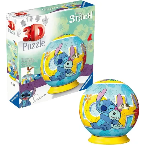 PUZZLEBALL 3D STITCH 72 PEZZI RAVENSBURGER (11596)