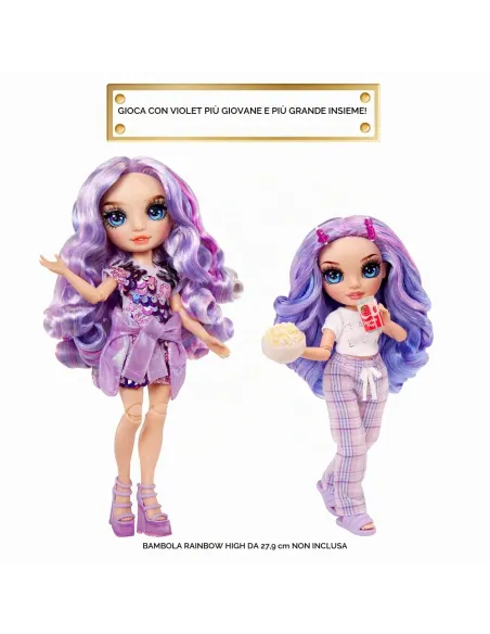 RAINBOW HIGH JUNIOR HIGH PJ PARTY VIOLET BAMBOLA 22 CM (503705)