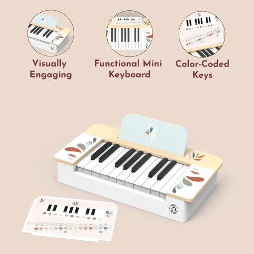 SPEEDY MONKEY PIANOLA IN LEGNO PER BAMBINI...