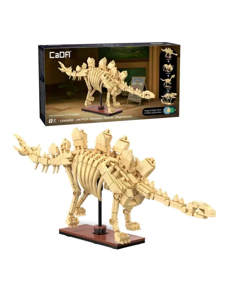CADA SCHELETRO DI STEGOSAURO FOSFORESCENTE 297 PEZZI (C59012W)