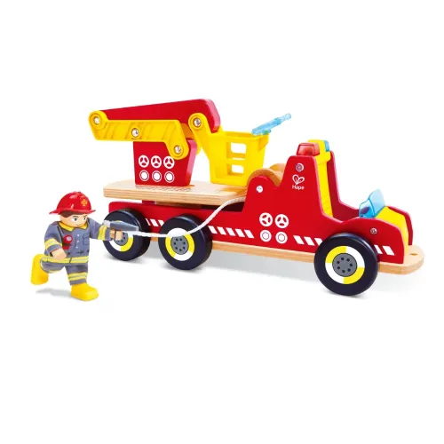 HAPE CAMION DEI POMPIERI CON LUCI E SIRENA (E3090)