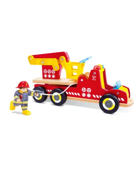 HAPE CAMION DEI POMPIERI CON LUCI E SIRENA (E3090)