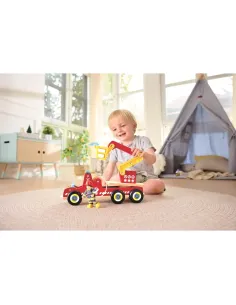 HAPE CAMION DEI POMPIERI CON LUCI E SIRENA (E3090) 2