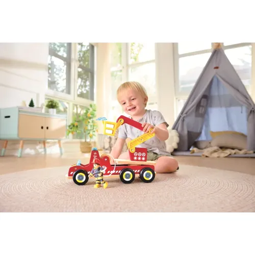 HAPE CAMION DEI POMPIERI CON LUCI E SIRENA (E3090)