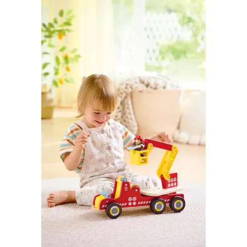 HAPE CAMION DEI POMPIERI CON LUCI E SIRENA (E3090)