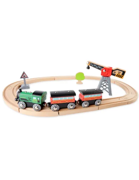 HAPE TRENO PASSEGGERI D'EPOCA A VAPORE IN LEGNO (E3719)