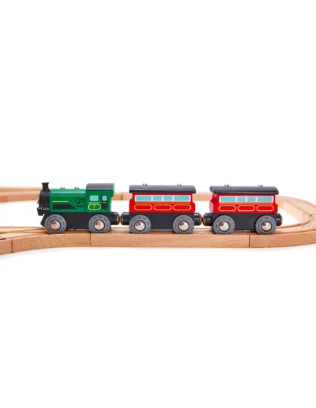 HAPE TRENO PASSEGGERI D'EPOCA A VAPORE IN LEGNO (E3719)