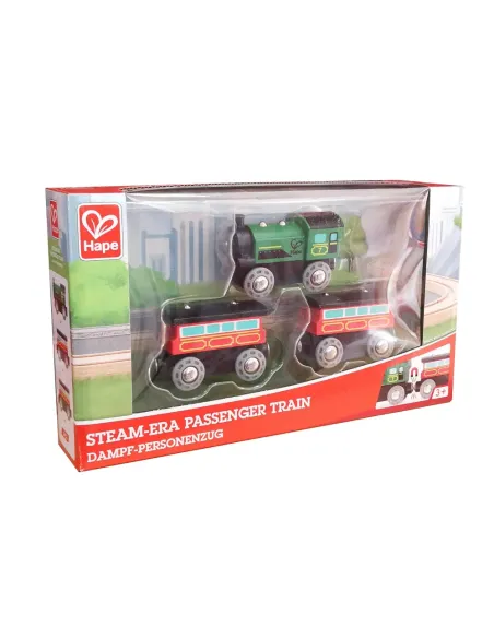 HAPE TRENO PASSEGGERI D'EPOCA A VAPORE IN LEGNO (E3719)