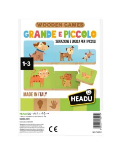 HEADU GRANDE E PICCOLO INCASTRI DIDATTICI IN LEGNO (IT60919) 2