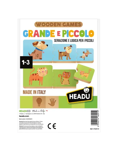 HEADU GRANDE E PICCOLO INCASTRI DIDATTICI IN LEGNO (IT60919)