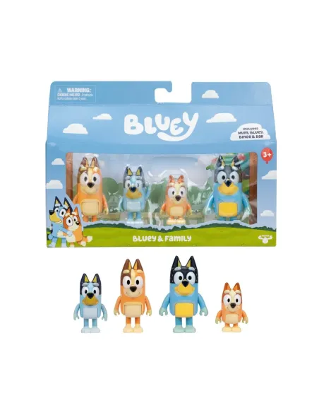 BLUEY ACTION FIGURE 4 PERSONAGGI FAMIGLIA HEELER (21739902)