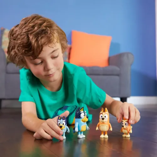 BLUEY ACTION FIGURE 4 PERSONAGGI FAMIGLIA...