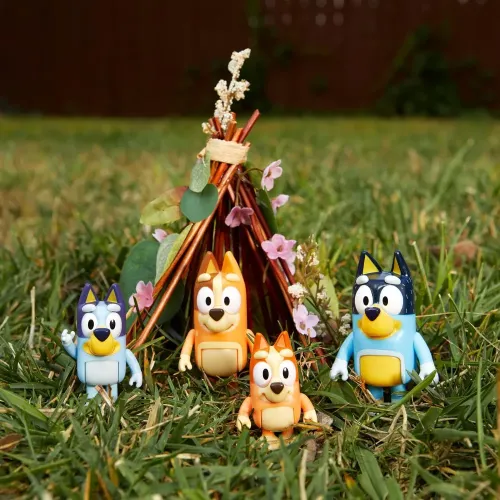 BLUEY ACTION FIGURE 4 PERSONAGGI FAMIGLIA...