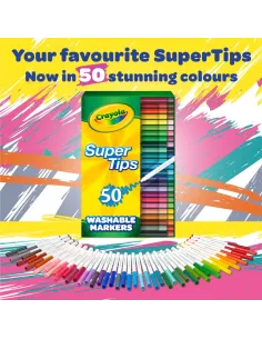 CRAYOLA SUPER TIPS 50 PENNARELLI LAVABILI A SUPERPUNTA... 2