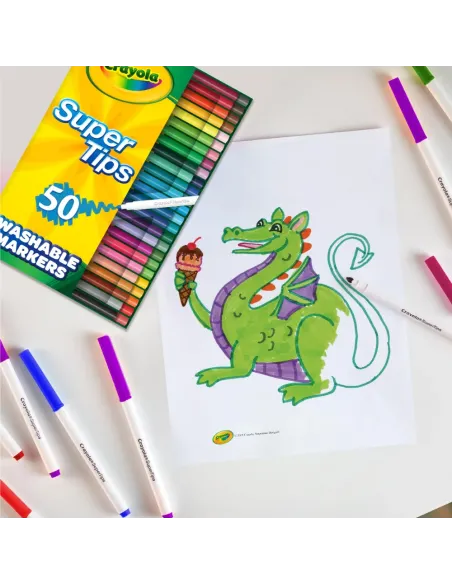 CRAYOLA SUPER TIPS 50 PENNARELLI LAVABILI A SUPERPUNTA (7555)