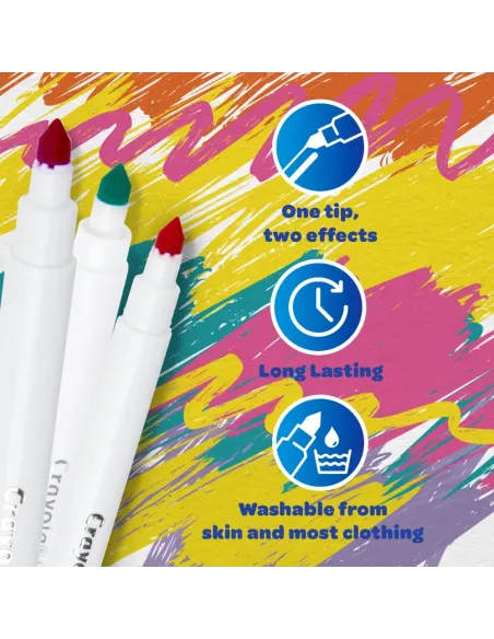 CRAYOLA SUPER TIPS 50 PENNARELLI LAVABILI A SUPERPUNTA (7555)