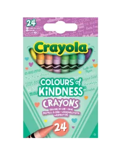 CRAYOLA COLOURS OF KINDNESS 24 PASTELLI A CERA (52-1836)