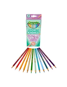 CRAYOLA COLOURS OF KINDNESS 12 MATITE COLORATE PASTELLO...