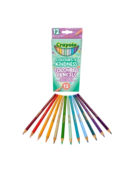 CRAYOLA COLOURS OF KINDNESS 12 MATITE COLORATE PASTELLO (68-1839)