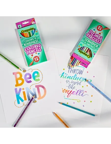 CRAYOLA COLOURS OF KINDNESS 12 MATITE COLORATE PASTELLO (68-1839)