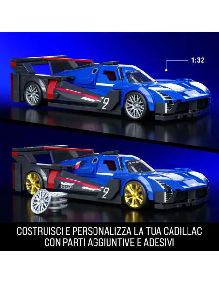 HOT WHEELS BRICK SHOP CADILLAC PROJECT GTP HYPERCAR 236 PEZZI (JFR89)