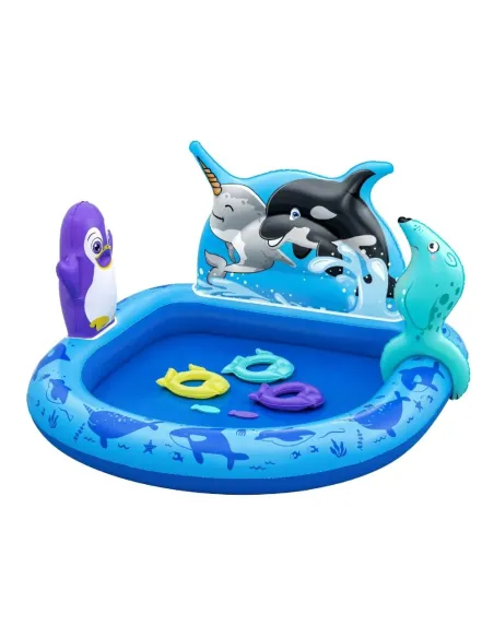 BESTWAY PLAYCENTER GONFIABILE POLAR PALS CON PISCINETTA (53156)