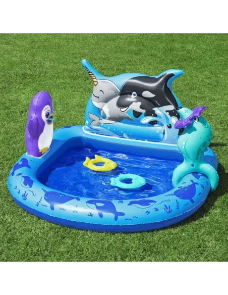 BESTWAY PLAYCENTER GONFIABILE POLAR PALS CON PISCINETTA (53156)