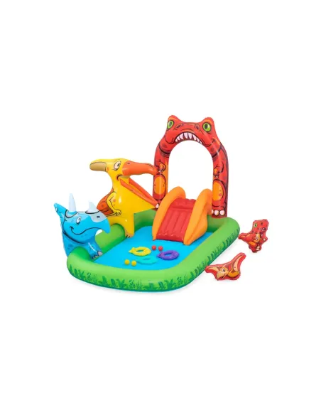 BESTWAY PLAYCENTER GONFIABILE JURASSIC SPLASH CON SCIVOLO (53160)