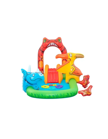 BESTWAY PLAYCENTER GONFIABILE JURASSIC SPLASH CON SCIVOLO (53160)