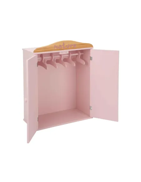 ARIAS ARMADIO IN LEGNO NATURE PER BAMBOLE CON 5 GRUCCE (ARI21580)