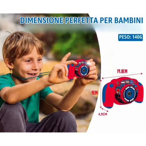 LEXIBOOK SPIDER-MAN FOTOCAMERA DIGITALE 4 IN 1...